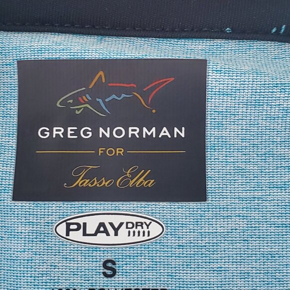 Greg Norman for Tasso Elba 1/4 zip long sleeve golf shirt pullover size small - Picture 10 of 11
